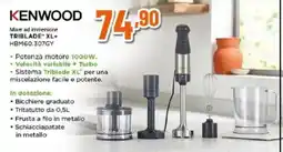 Expert Kenwood Mixer ad immersione Triblade XL+ offerta
