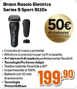 Expert Braun Rasoio Elettrico Series 9 Sport 9110s offerta