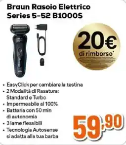 Expert Braun Rasoio Elettrico Series 5-52 B1000S offerta
