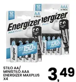 Interspar Stilo AA/Ministilo AAA Energizer Maxplus offerta
