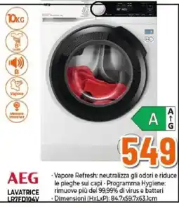 Expert AEG Lavatrice LR7FD104V offerta