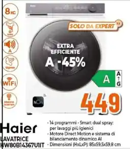 Expert Haier lavatrice offerta