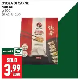 Pam Gyoza di carne Mulan offerta