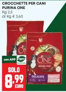 Pam Crocchette per cani Purina One offerta