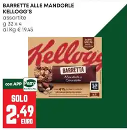 Pam Barrette alle mandorle Kellogg's offerta
