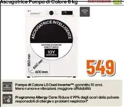 Expert Asciugatrice Pompa di Calore 8 kg offerta