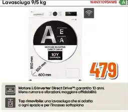 Expert Lavasciuga LG 9/5 kg offerta