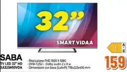 Expert SABA TV LED 32" HD offerta
