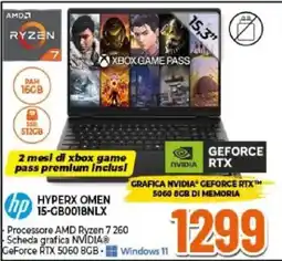 Expert hp HYPERX OMEN 15-GB0018NLX offerta