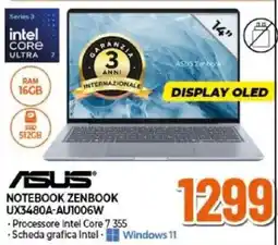 Expert Asus Notebook Zenbook offerta