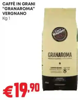 Pam Caffè in grani Granaroma Vergnano offerta