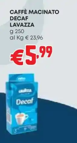 Pam Caffè macinato decaf Lavazza offerta