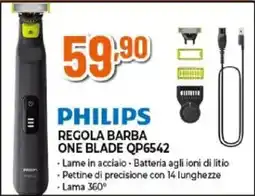 Expert Philips regola barba one blade qp6542 offerta