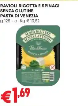 Pam Ravioli ricotta e spinaci senza glutine pasta di venezia offerta