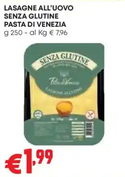 Pam Lasagne all'uovo senza glutine Pasta di Venezia offerta