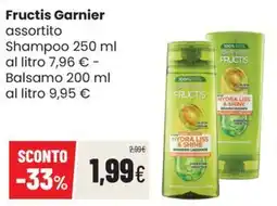 Coop Trentino Fructis Garnier assortito offerta