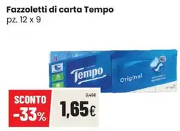 Coop Trentino Fazzoletti di carta Tempo offerta