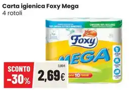 Coop Trentino Carta igienica Foxy Mega offerta