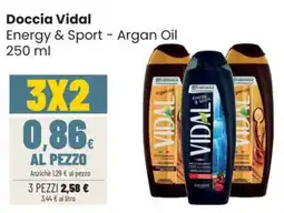 Coop Trentino Doccia Vidal Energy & Sport - Argan Oil offerta