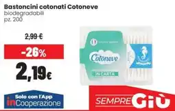 Coop Trentino Bastoncini cotonati Cotoneve offerta