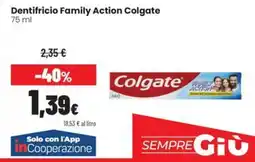 Coop Trentino Dentifricio Family Action Colgate offerta