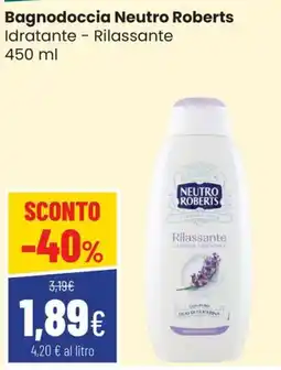Coop Trentino Bagnodoccia Neutro Roberts Rilassante offerta