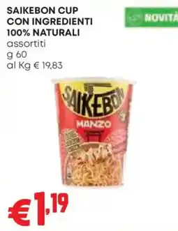 Pam Saikebon cup manzo offerta