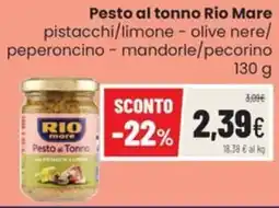 Coop Trentino Pesto al tonno Rio Mare offerta