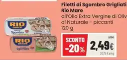 Coop Trentino Filetti di Sgombro Grigliati Rio Mare offerta