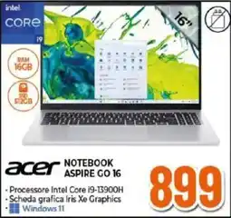 Expert Acer Notebook Aspire Go 16 offerta