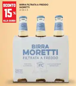Pam Birra Moretti filtrata a freddo offerta
