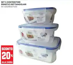Pam Contenitori ermetici rettangolari offerta