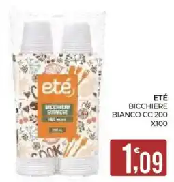 Eté Eté bicchieri bianco offerta