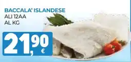 Eté Baccalà islandese offerta