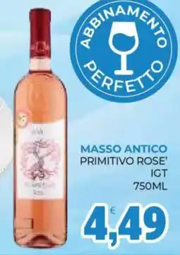 Eté Masso Antico Primitivo Rose' IGT offerta