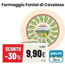 Coop Trentino Formaggio Fontal di Cavalese offerta
