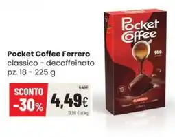 Coop Trentino Pocket Coffee Ferrero classico - decaffeinato offerta