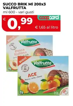 Coop Master Alleanza 3.0 Succo brik mi valfrutta offerta