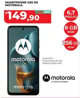 Coop Master Alleanza 3.0 Smartphone G05 DS Motorola offerta