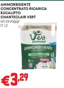Pam Ammorbidente concentrato ricarica eucalipto chanteclair vert Vest offerta