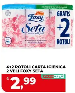 Coop Master Alleanza 3.0 Carta igienica 2 veli Foxy Seta offerta
