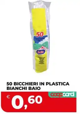 Coop Master Alleanza 3.0 Bicchieri in plastica bianchi Baio offerta