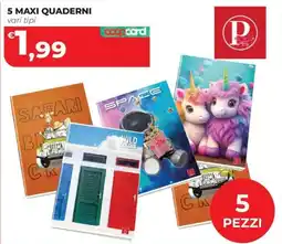 Coop Master Alleanza 3.0 5 maxi quaderni vari tipi offerta