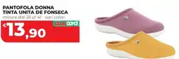 Coop Master Alleanza 3.0 Pantofole donna Tinta unita De Fonseca offerta