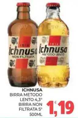Eté Ichnusa birra metodo lento birra non filtrata offerta