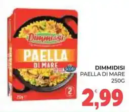 Eté Dimmidisi paella di mare offerta