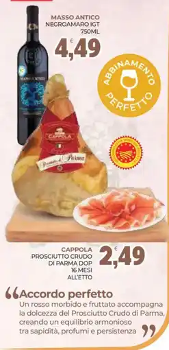 Eté Masso Antico Negroamaro IGT offerta