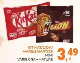 Eté Kit Kat/Lion/Mars/Smarties mini offerta