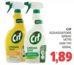 Eté Cif sgrassatore spray vetri offerta