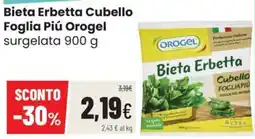 Coop Trentino Bieta Erbetta Cubello Foglia Più Orogel offerta